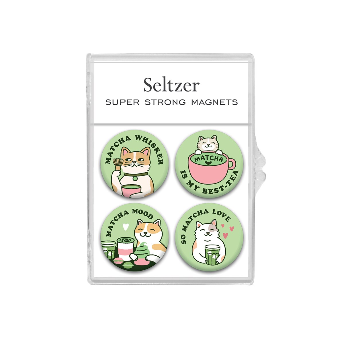 Matcha Cats Magnet Set | Seltzer Goods